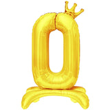elvesmall  32 Inch White Crown Number Balloons 0-9 Digital Balloons For Birthday Party Anniversary Decoration Baby Shower Balloons