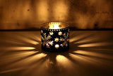 elvesmall 1pcs Perforated Iron Candlestick Vintage Christmas Candle Holder Iron Hollow Snowflake Tree Deer Home Party Candle Stand Table