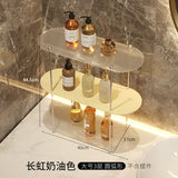 elvesmall  -  Ins Acrylic Desktop Rack Bathroom Toilet Storage Rack Layered Finishing Rack Bedroom Cup Storage Cosmetic Perfume Display Rack