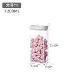 elvesmall Sealed Food Storage Plastic Containers Kitchen Food Keeper Boxs Tea Coffee Bean Rice Container Waterproof and Damp-proof