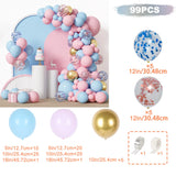 elvesmall Pink Blue Balloon Garland Arch Kit Birthday Party Decoration Kids Baby Shower Boy Or Girl Latex Ballon Wedding Birthday Suppiles