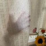 elvesmall  Kitchen Curtains Linen Tier Curtains Farmhouse & Cafe Curtains Flax Country Rustic for Bathroom Laundry Room 1 Panel Crude