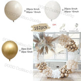 elvesmall  Doubled Cream Peach Boho Balloons Garland Wedding Engagement Decoration Balloon Rose Nude Ballon Arch Global Birthday Decor