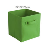 elvesmall Foldable Fabric Storage box Cube Bins Cloth Organizer storage Baskets Folding Nursery Closet Drawer Features Dual Handles