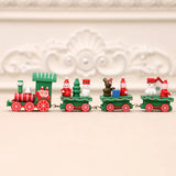 elvesmall  Plastic Train/New Wooden Christmas Ornament Merry Christmas Decoration For Home Xmas Gifts Noel Natal Navidad New Year