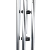 elvesmall Wind Chimes Chrome Metal Outdoor Wind Chime Home Decoration Wall Hanging Decor Crafts Garden