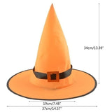 elvesmall  5 Colors Halloween Glowing Witch Hat Halloween Outdoor Hanging Glowing Witch Hat Light Operated For Yard Tree Decor Cosplay Prop