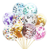 elvesmall 10inch Gold Confetti Metallic Balloons Macaroon Latex Ballon Baby Shower Globos Adult Anniversary Wedding Birthday Party Decor