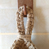 elvesmall  1pc Handwoven Wall Hanging Fruit Vegetable Basket Teardrop Plant Basket Kitchen Table Wall Hanging Storage Basket Container