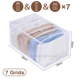 elvesmall Closets Clothes Organizer Pants Jeans Storage Box Cabinet Drawer Organizer Underwear Socks T-Shirt Wardrobe Storage Organizers
