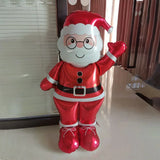 elvesmall 1pcs Santa Foil Balloons - 61" Self-Sealing Christmas New Year's Themed Parties Perfect for Holiday Decorations