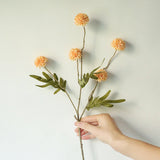 elvesmall  Artificial Flower 5 Head Dandelion False Flower 51cm Small Thorn Ball Hydrangea Simulation Plant For Home Wedding Decorations
