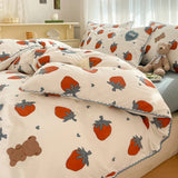 elvesmall  Home Textiles Bedding Set Soft Cotton Quality Queen Duvet Cover Set Sheets Pillowcase Bed Linen Single Double Bedding Sets 이불