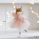 elvesmall Christmas Decoration Fabric Doll Small Figurine Pendant Plush Elk Santa Claus Snowman Christmas Tree Decorations