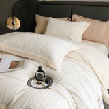elvesmall -  High End Autumn Winter Warm Queen Bedding Set Maternal and Child Safety Duvet Cover Set King Size Quilt Cover Sheets Pillowcase