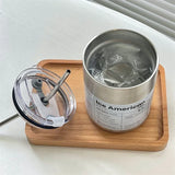 elvesmall  -  12oz 20oz Leak Proof Tumbler with Straw Stainless Steel Water Bottle Straw Cup Coffee Mug Vacuum Flask Double Wall Travel Mug