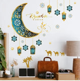 elvesmall Eid Window Stickers Ramadan Decoration Eid Mubarak Decor for Home  Ramadan Kareem Islam Muslim Party Supplies Eid Al-fitr