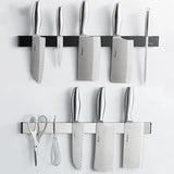 elvesmall  Magnetic Knife Holder 304 Stainless Steel Magnet Tool Bar Strip Rack Kitchen Utensil Rack Chef Knives Storage Knife Stand Holder