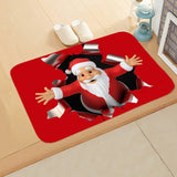 elvesmall  Christmas Decoration Rug Mat for Home Christmas Doormat Navidad Ornament New Year 2024 Gifts Xmas Party Decor Natal Noel