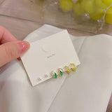 elvesmall Fashion New Delicate Elegant Butterfly Earrings Sets Simple Cute Korean Small Stud Earring for Women Girls Party Jewelry Gifts