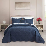 elvesmall  Oversized King Bedspread 128x120 Extra Wide, Quilted Coverlet Bedding Set, Thin Comforter, Luxurious, 5 Piece, Bedspread Set