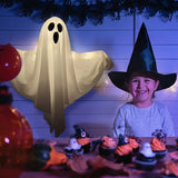 elvesmall Halloween Party LED Glow Ghost Home Indoor Outdoor Decoration Supplies  Haunted House Bar Hanging Horror Props with Lights