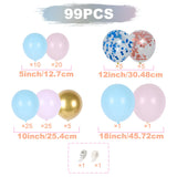 elvesmall Pink Blue Balloon Garland Arch Kit Birthday Party Decoration Kids Baby Shower Boy Or Girl Latex Ballon Wedding Birthday Suppiles
