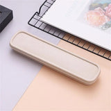 elvesmall Tableware Box Portable Flip Cover Type Cutlery Case Environmentally Friendly Spoon Storage Box Drop-resistant Household Supplies