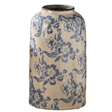 elvesmall Blue and White Porcelain Vases Flower Arrangements Living Room Decorations Chinese Style Ceramic Home Decoration Retro Porcelain