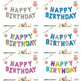 elvesmall  13Pcs/Set 16Inch Happy Birthday Letter Balloon Birthday Party Decoration Aluminum Film Balloon