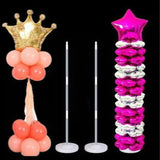 elvesmall 1PC 130cm Clear Balloon Column Stand Arch Balloons Holder for Graduation Decoration Wedding Birthday Baby Shower Party Supplies