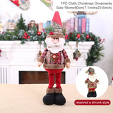 elvesmall Telescopic Christmas Doll Merry Christmas Decorations For Home  Christmas Ornament Xmas Navidad Noel Gifts New Year