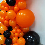 elvesmall 1Set Orange Black Balloon Arch Garland Kit Halloween Latex Ballon Decoration Party Birthday Baby Bridal Shower Air Helium Globos
