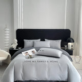 elvesmall Nordic Luxury Egyptian Cotton Bedding Set King Queen Double Twin Size with Sheet Duvet Cover Pillowcases 1/2 People Bed Linens