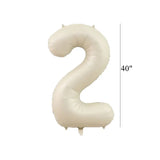 elvesmall  1set Creamy Number Balloon Tower Avocado Green Balloons Set For Adult 30 40 50 Birthday Party Decoration Kids Birthday Supplies
