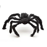 elvesmall  30cm/125cm/150cm/200cm 1PC Halloween Hanging Decoration Horror Giant Spider House Haunted Outdoor Yard Halloween Plush Spider