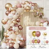 elvesmall Pink Gold Balloon Garland Arch Kit Wedding Birthday Party Decoration Adult Kids Baby Shower Decor Ballon Wedding Supplies