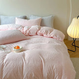 elvesmall Luxury Winter Thicken Warm Velvet Bedding Set Nordic Double Duvet Cover Set 4pcs Plush Queen Quilt Cover Bed Sheet Pillowcase
