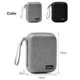 elvesmall Electronics Accessories Travel Organizer Hard Shell Digital Gadgets Storage Bag for Mac Adapter Mouse Data Cable Earphone HDD