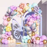elvesmall 1Set Daisy Butterfly Balloon wreath Arched Set Shower Birthday Party Wedding Decoration