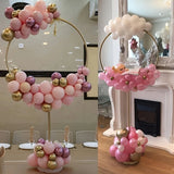 elvesmall 1/2set Round Balloon Stand Arch Balloons Wreath Ring For Wedding Decoration Baby Shower Birthday Party Christmas Ballon Garland