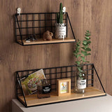 elvesmall Creative Wall Mounted Shelves, Bedroom Walls, Iron Wall Hanging Baskets, Storage Racks, Storage Baskets, Hanging Racks