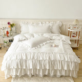 elvesmall  4 PC Full Sheet Set Twin Full Queen King Size Bed Sheet Pillowcase Luxury Bedsheet Solid Color King Queen Full Twin Size