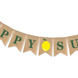 elvesmall Happy Sukkot Flags, Holiday Party Supplies, Fruit Wreaths for Celebration Decorations