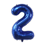 elvesmall 40Inch Dark Blue Number Foil Balloon 0-9 Digital Globos Children Birthday Party Decoration Baby Shower Toy Kids Graduation Gifts