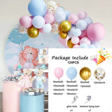 elvesmall 105Pcs Gender Reveal Balloons Arch Kit Baby Shower Decor Pink Blue Balloons Garland Decor Boy Girl 1st Birthday Party Decoration
