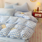 elvesmall 2024 New Milk Fleece Single Bedding Set Thickened Solid Color Warm 220x240 Double Use Quilt Cover Large Size Bedding for Winter