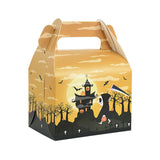 4Pcs Halloween Candy Gift Box Cookie Snack Cake Packaging Boxes Bag Halloween Party Decoration Supplies Trick or Treat Kids Gift