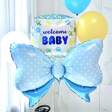 elvesmall 20PCS Bow Tie Aluminium Film Balloon Birthday Party Decoration Props Family Party Decoration Balloons Valentine's Day Decoration