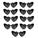 elvesmall Heart Shaped Sunglasses for Women Retro Cat Eye Sunglasses Wedding Engagement Decoration Shopping Traveling Party Accessories